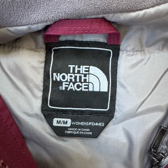 The North Face Decagon Jacket Medium Purple Burgundy Waterproof Warm Rain Snow - Picture 5 of 5